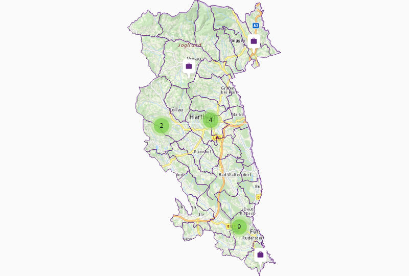 Steine, Erden, Salz in Hartberg-Fürstenfeld