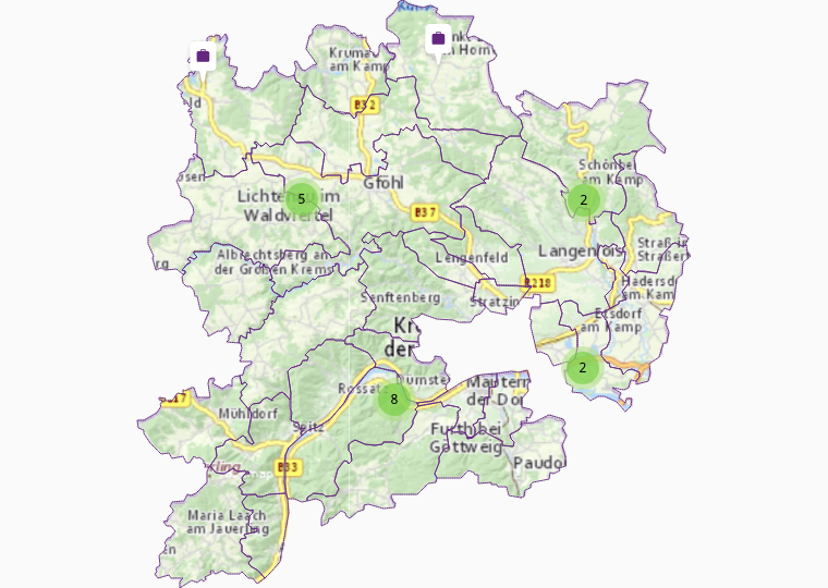 Petroleum products in Krems (Land)