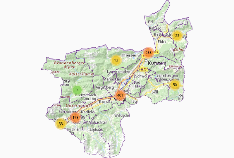 Bau /-neben in Kufstein