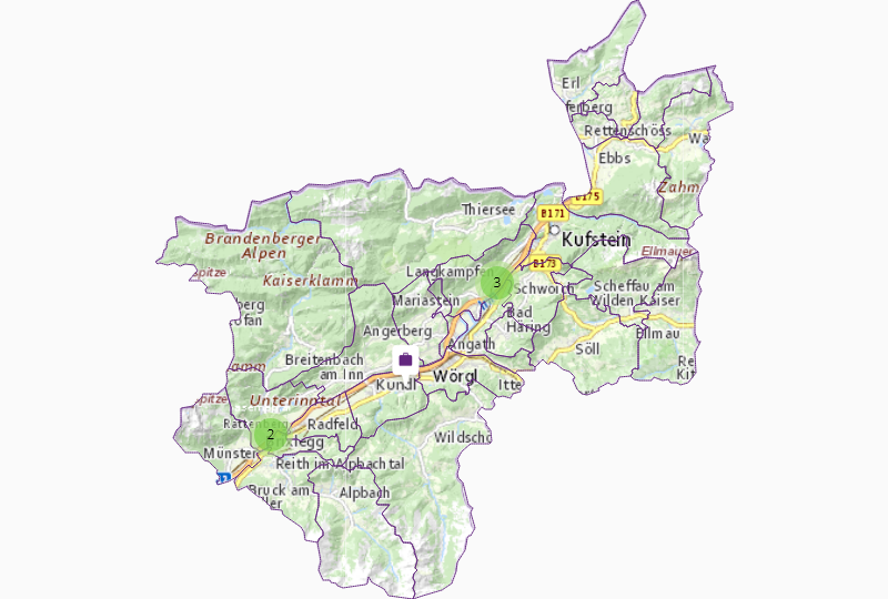 TO f. land surveying in Kufstein