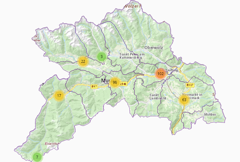 Dienstleistungen in Murau