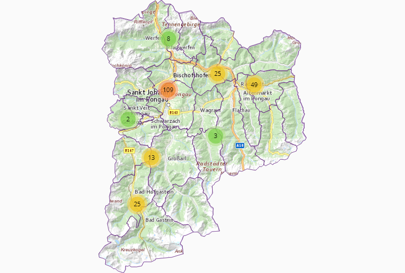 Motor vehicles in Saint John in the Pongau