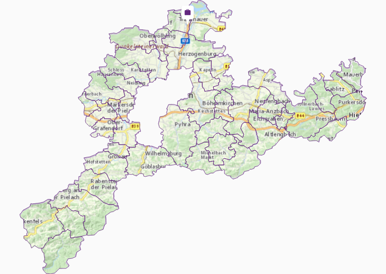 Nicht metallische Mineralien in Sankt Pölten(Land)