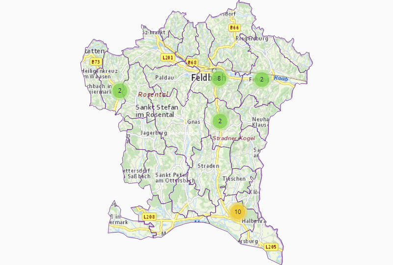 Base materials in South-East Styria