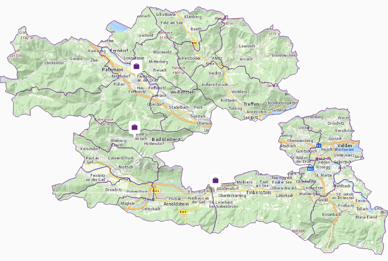 Planning builders in Villach County