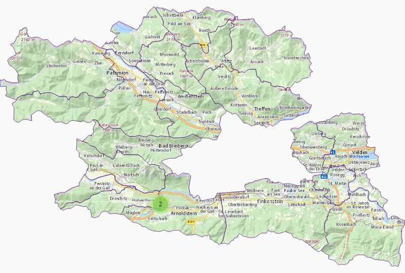 Other non-ferrous metals in Villach County