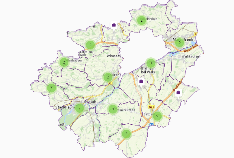 Kartenbüros in Wels-Land