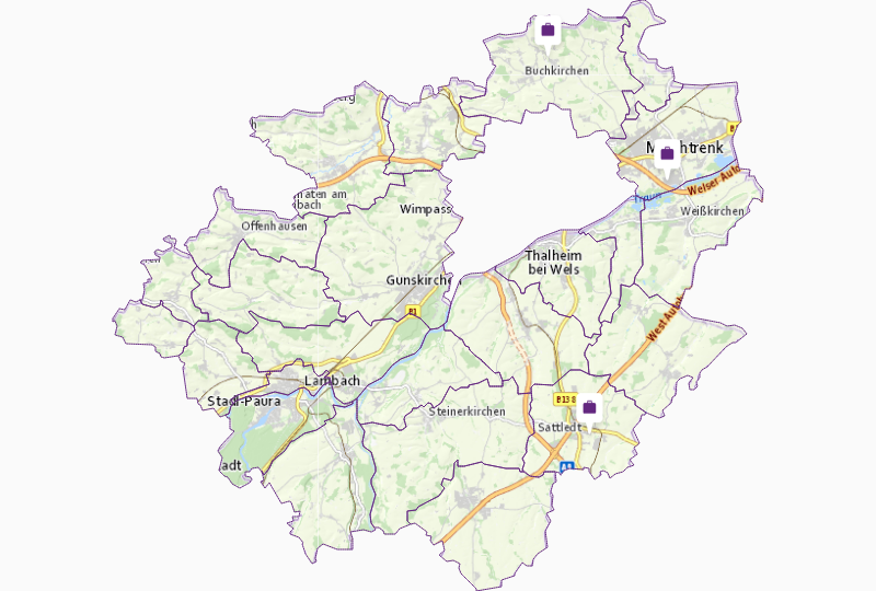 Reise- & Fremdenführer in Wels-Land