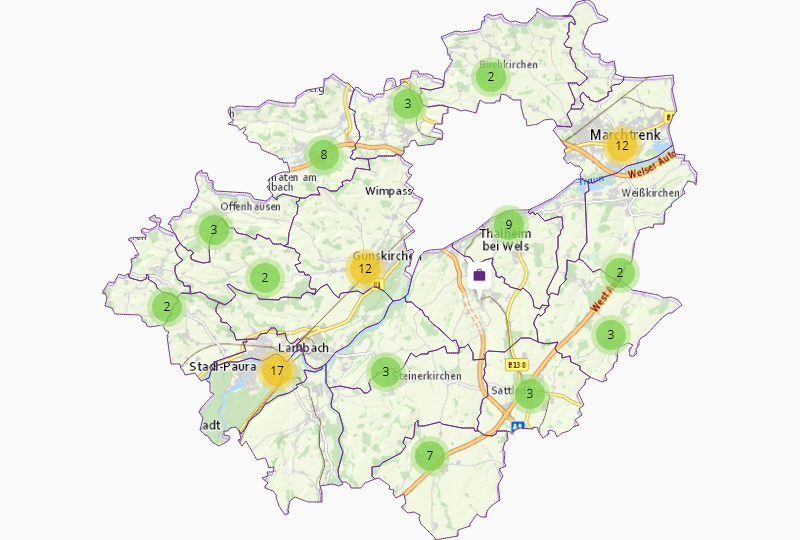 Nahrungsmittel in Wels-Land