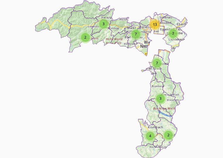 Geschäftsvermittlung in Wiener Neustadt (Land)