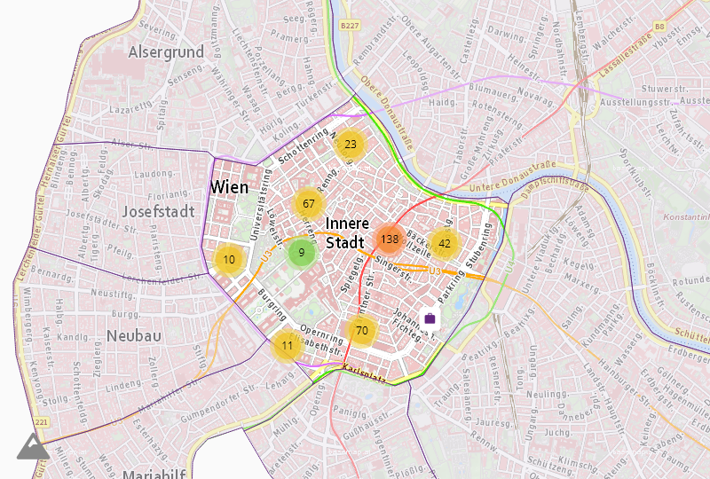 Розничная торговля продуктами питания и напитками в Wien  1.,Innere Stadt