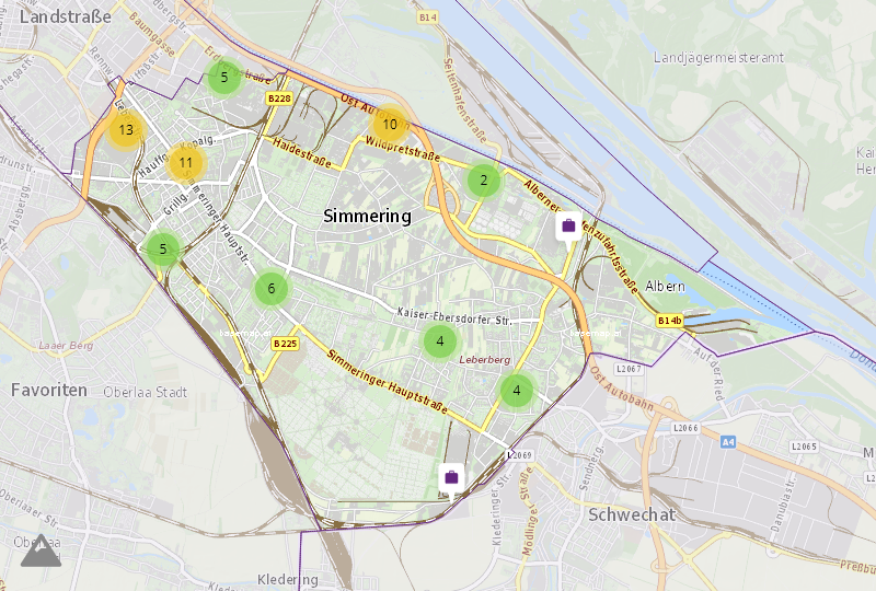 Технические отделы в Wien 11.,Simmering