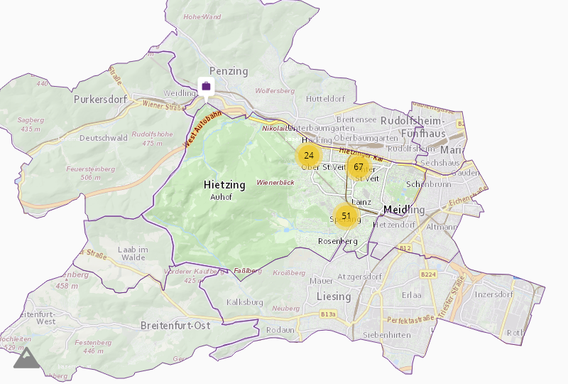 Прямые продажи на розничном рынке в Wien 13.,Hietzing