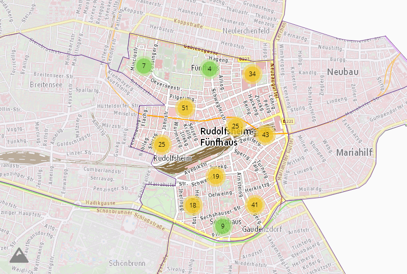 Waren in Wien 15.,Rudolfsheim-Fünfhaus