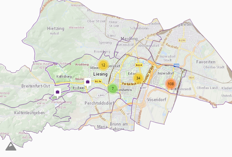 Оптовая торговля продуктами питания и напитками в Wien 23.,Liesing