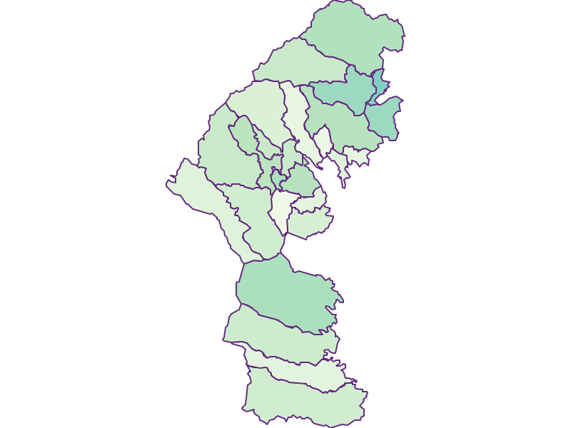 Share of foreigners in Weststeirisches Bergland