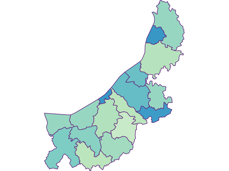 Share of foreigners in Altheim- Obernberger Gebiet