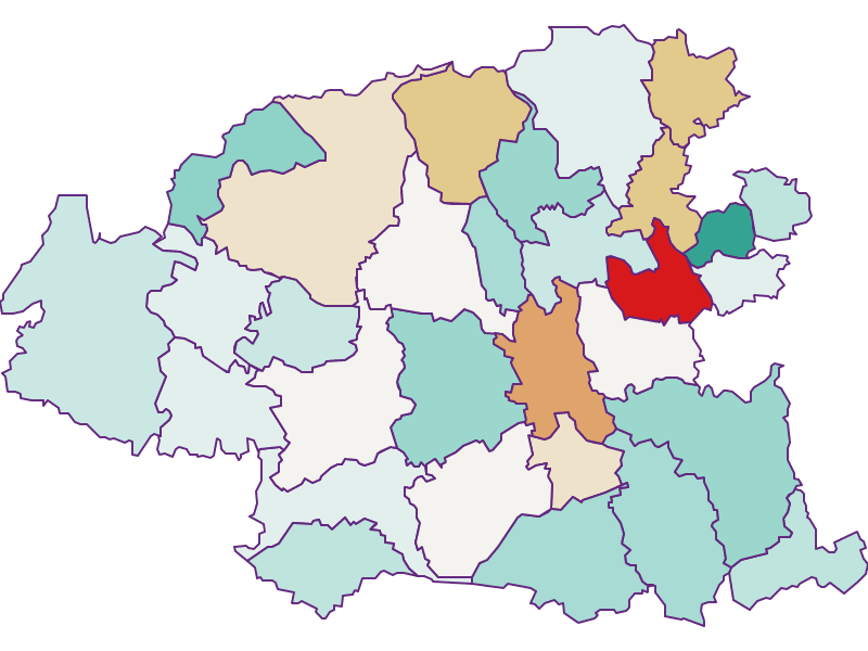 Population development since 2011 in Vöcklabrucker Gebiet