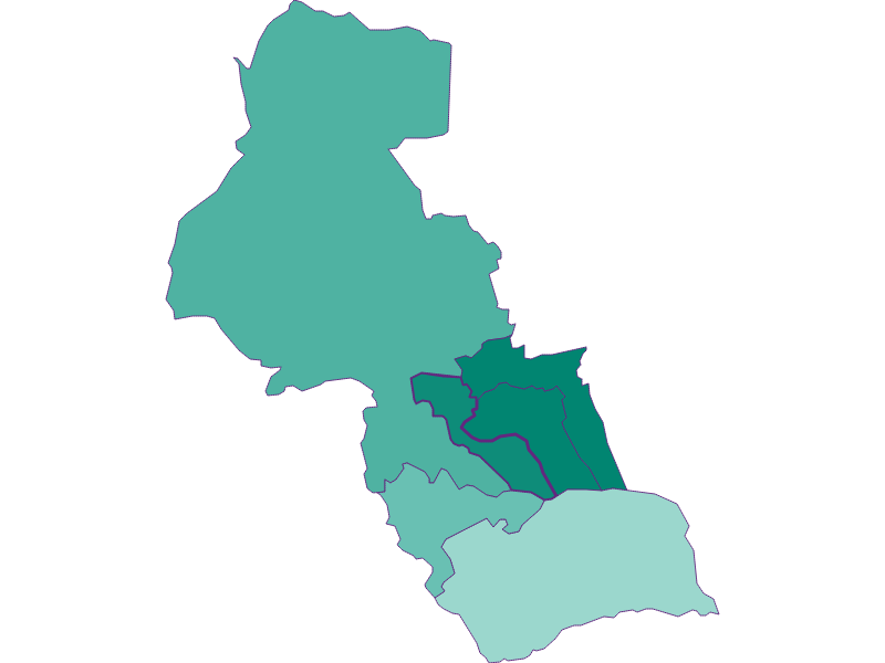 Population development since 1900 in Lans