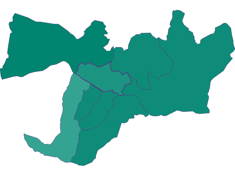 Population development since 1900 in Pettnau