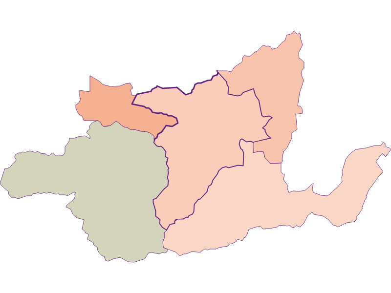 Farmers (comparison to federal state) in Steeg