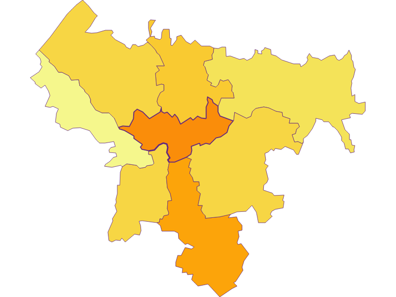 Population density in St. Martin im Innkreis