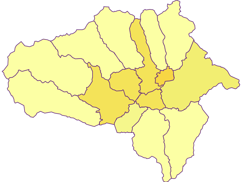 Population density in Tamsweg