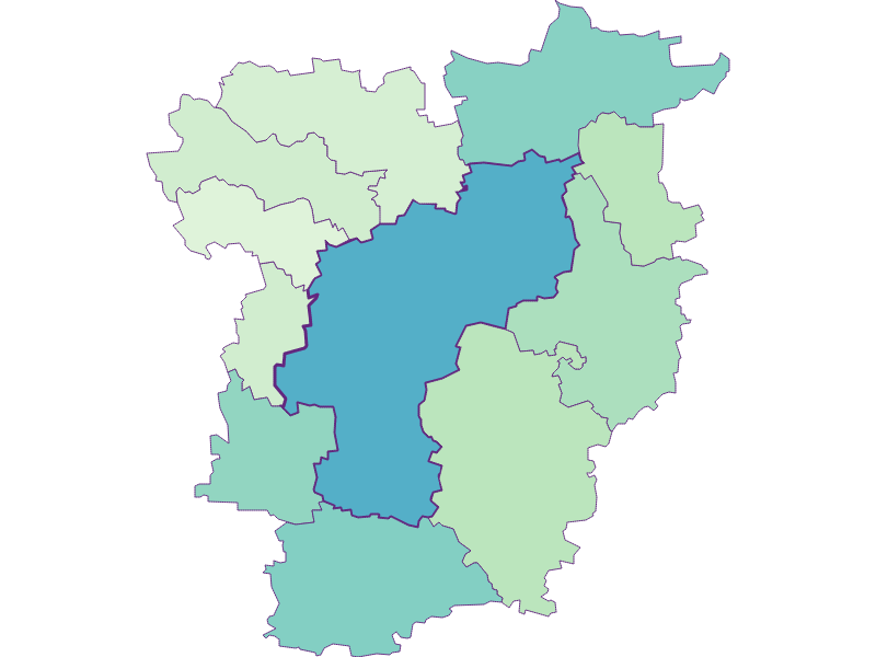 Share of foreigners in St. Pölten