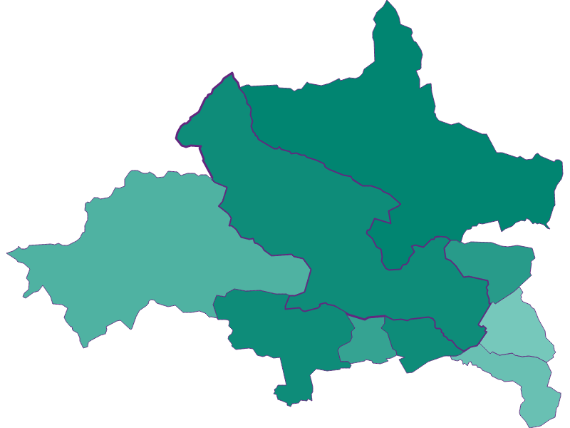 Population development since 1900 in Vomp