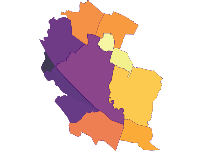 Population density in Wien 22.,Donaustadt