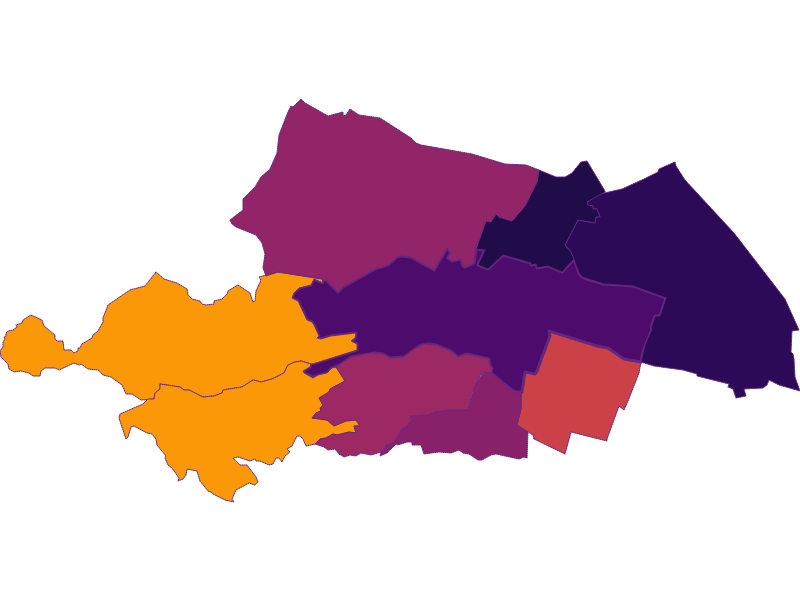 Population density in Wien 23.,Liesing