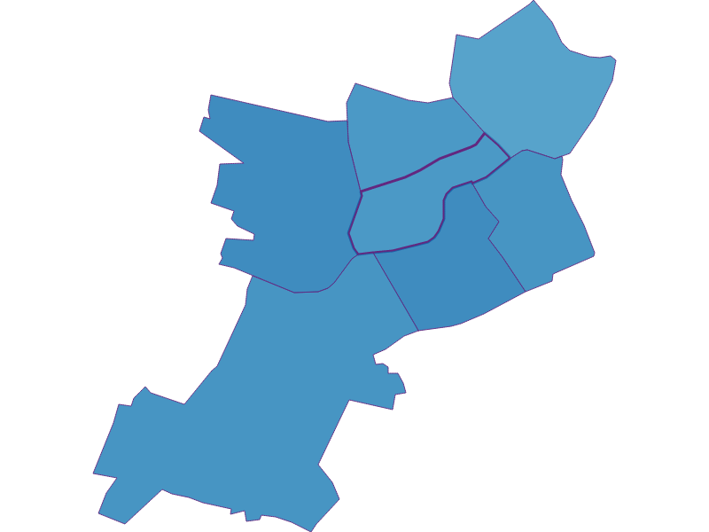 Share of foreigners in Wien  6.,Mariahilf