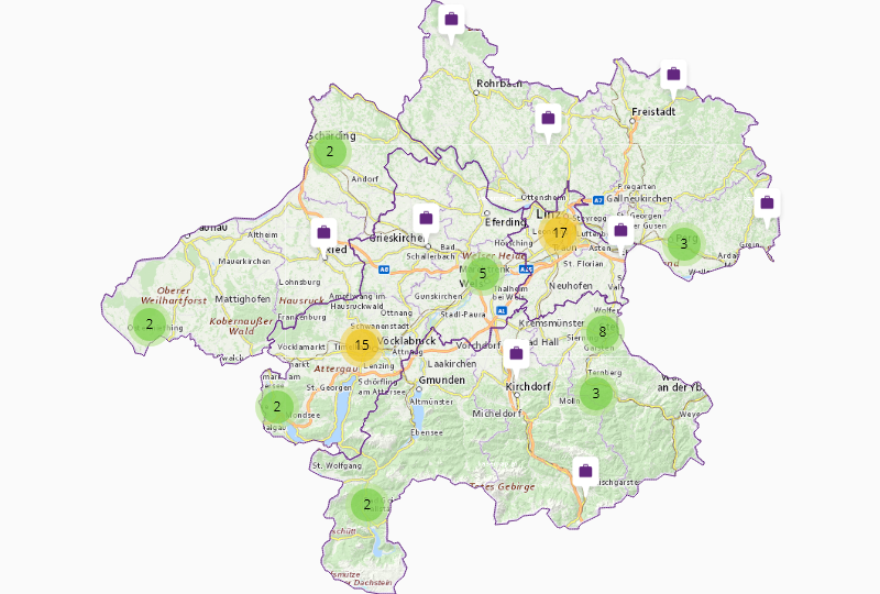 Stickereien in Oberösterreich