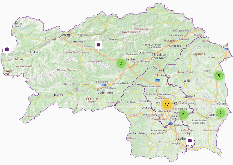 Sportdienstleistungen in Steiermark