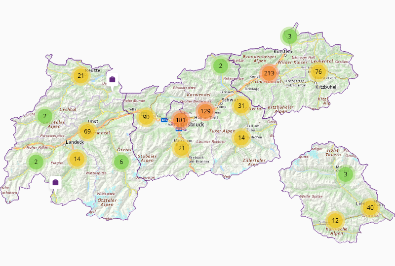 Metal & plastic products for building purposes in Tyrol