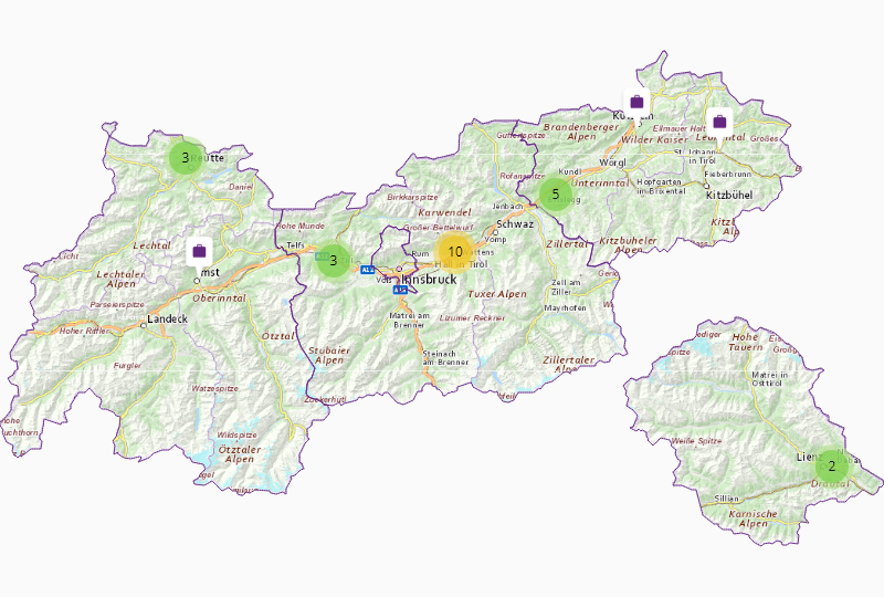 Mining, construction & building material machines in Tyrol