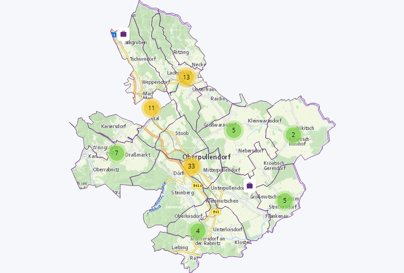 Retail groceries & indulgence in Oberpullendorf basin