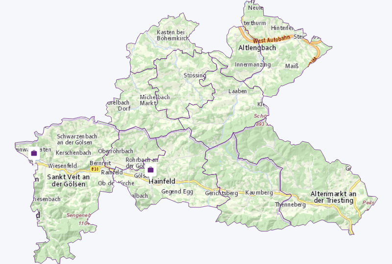 Wäscherei in Westlicher Wienerwald Wäscherei in Westlicher Wienerwald